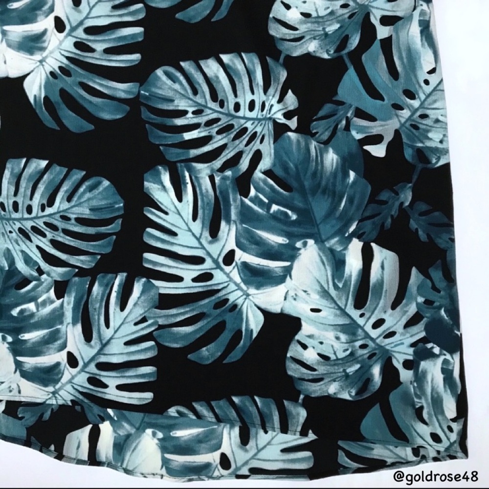Show Me Your Mumu traveler dress in teal Palm stretch - Picture 4 of 8